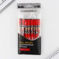 Ручка шариковая, синяя паста 0.7 мм, с колпачком, пластик &laquo;Енотики&raquo;