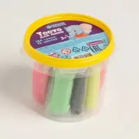 Тесто для лепки, 12 цветов 15 г в ведёрке