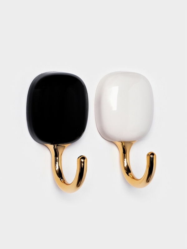 Набор самоклеящихся крючков "Gold", 2 шт 7,3х3,5х4 см