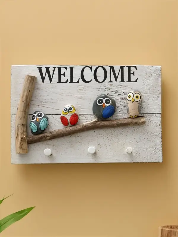 Вешалка WELCOME, 31&times;6.5&times;21 см, дерево албезия