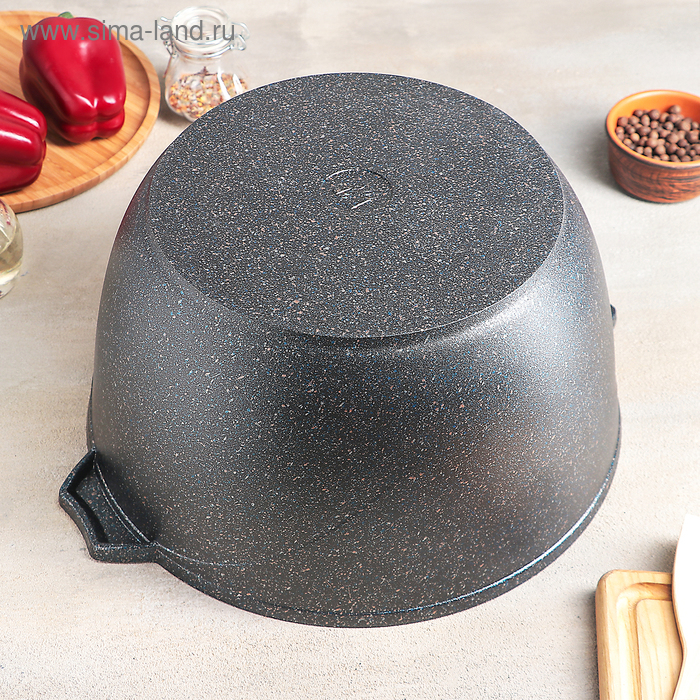 Кастрюля &laquo;Гранит Star&raquo;, 10 л, d= 32 см, h=18 см, антипригарное покрытие, цвет серый