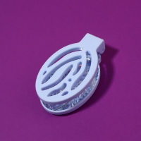 Расчёска массажная, складная, с зеркалом, 9,5 &times; 5,5 см, цвет голубой