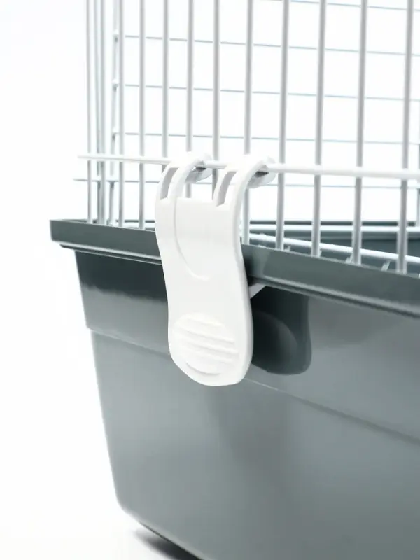 Клетка усиленная для кроликов, 60 х 36 х 40 см, серая