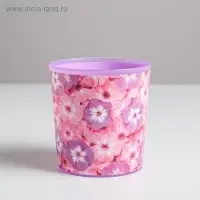 Кашпо &laquo;Цветы&raquo;, 1,6 л, 14 х 14 см