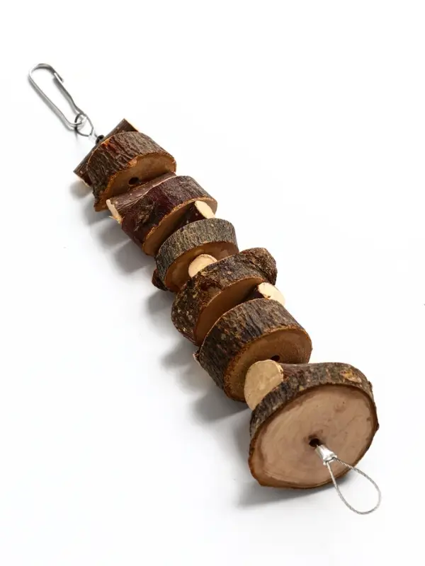 Игрушка для птиц и грызунов "Лесенка вверх" из дерева, 21 х 3 см