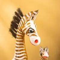 Сувенир &laquo;Зебры&raquo;, 33&times;11&times;53 см, дерево