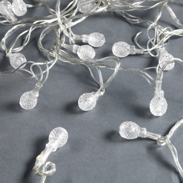 Гирлянда &laquo;Нить&raquo; 5 м с насадками &laquo;Фонарики&raquo;, IP20, прозрачная нить, 20 LED, свечение мульти (RG/RB), мигание, 220 В