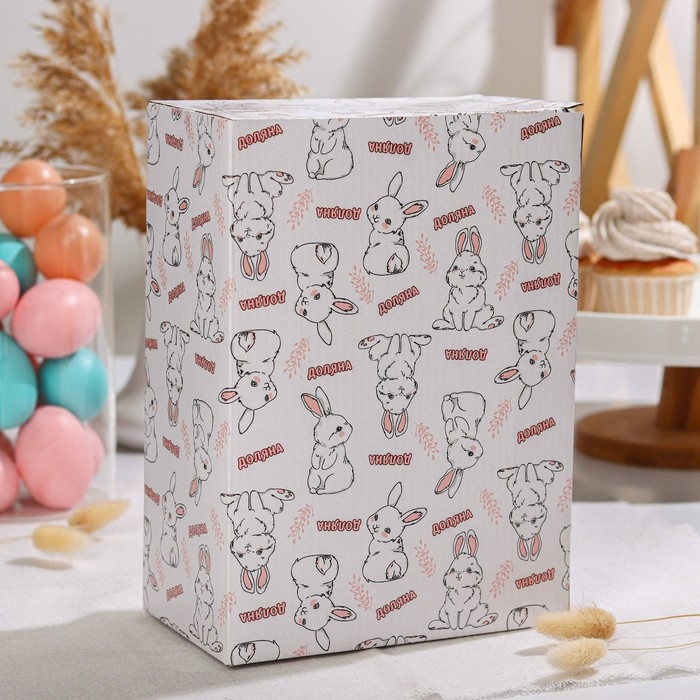 Подставка для яиц Доляна &laquo;Зайка&raquo;, 25&times;18&times;9 см, цвет голубой