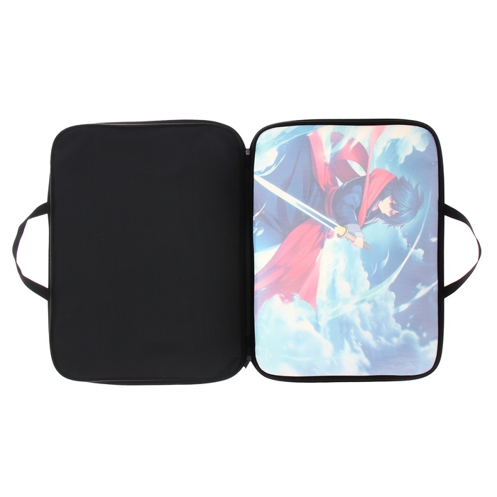 Папка для чертежей и рисунков А3, 470 х 350 х 20 мм, с ручками, текстильная, Calligrata "Воин"