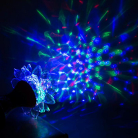 Световой прибор &laquo;Цветок&raquo; 12.5 см, свечение RGB, 220 В, красный