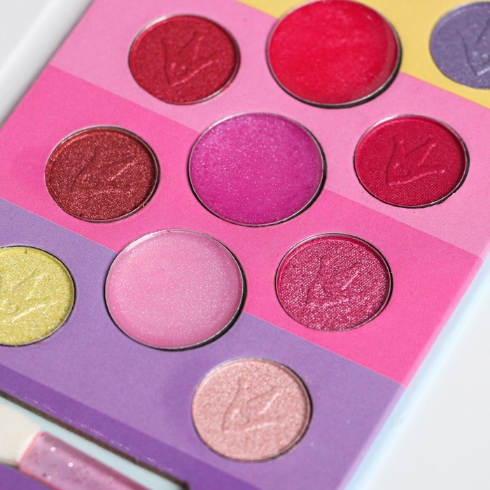 Набор косметики для девочки &laquo;Время мечтать!&raquo; тени 10 цв по 1,3 гр, блеск 4 цв по 0,8 гр