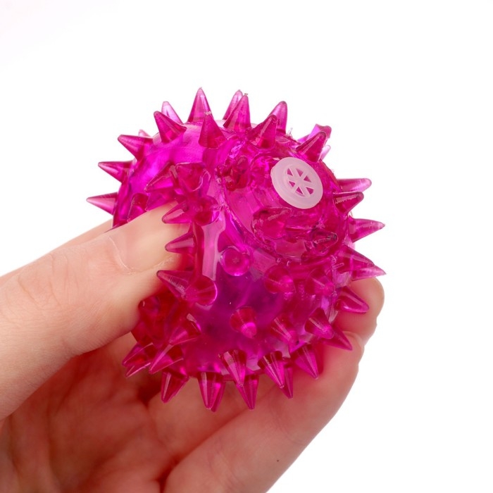 Мяч детский резиновый световой &laquo;Пёсики&raquo;, цвета МИКС, в шоубоксе