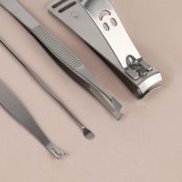 Набор маникюрный &laquo;Metallic&raquo;, 8 предметов, в футляре, цвет бронзовый