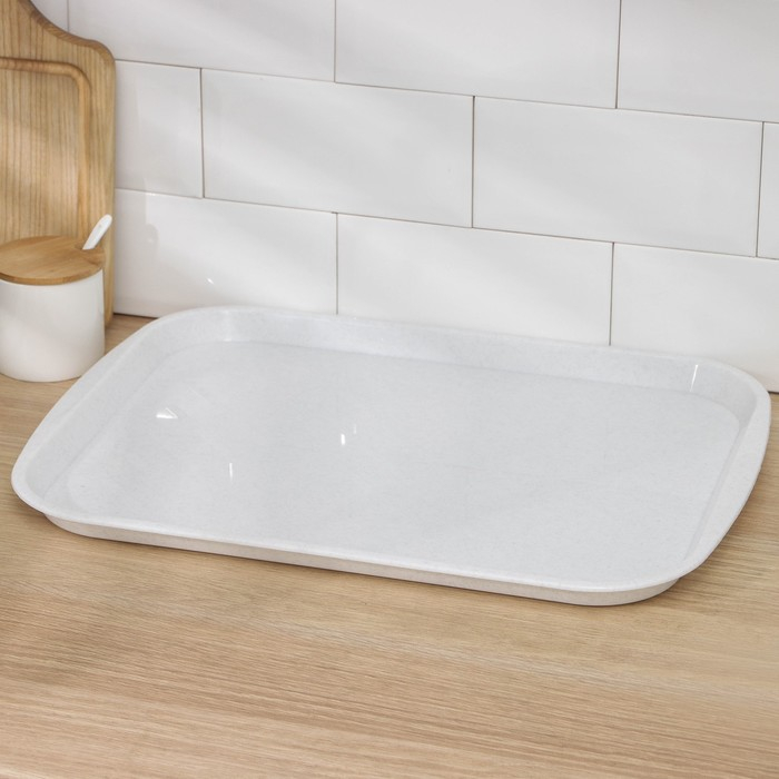 Поднос, 47&times;35 см, цвет мраморный