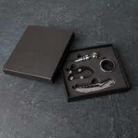 Набор для вина Доляна &laquo;Кьянти&raquo;, 4 прибора: кольцо, штопор, нож для фольги, пробка