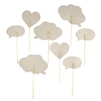 Набор фотобутафории "С НГ короч", 8 предм., 20 х 30 см