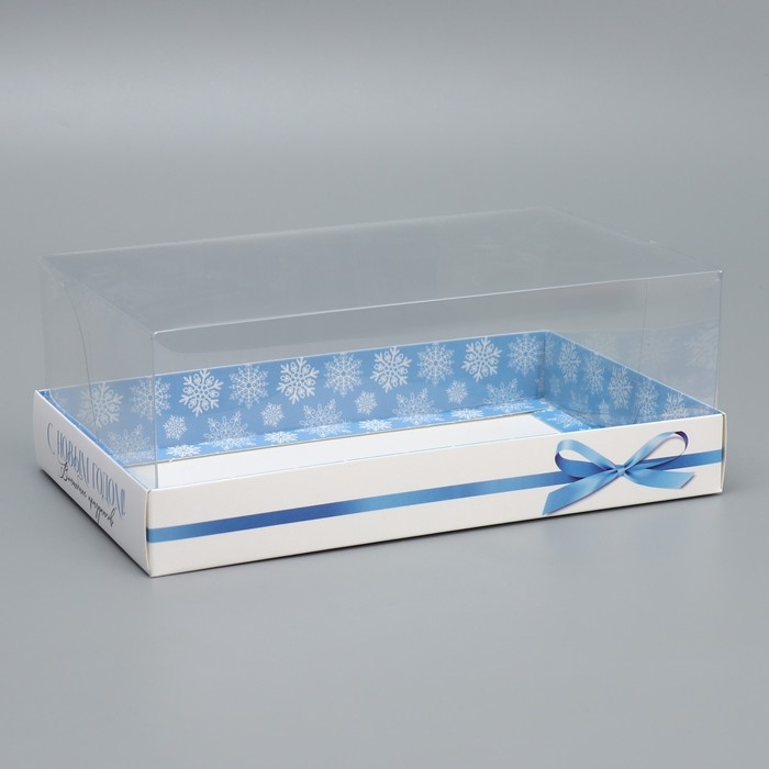 Коробка для десерта &laquo;Волшебных праздников&raquo;, 22 х 8 х 13.5 см, Новый год