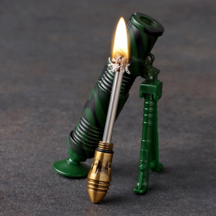 Вечная спичка "Миномет" туристическая, с кольцом