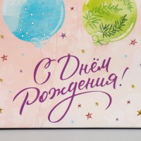 Пакет подарочный ламинированный с тишью, упаковка, &laquo;С Днём рождения&raquo;, MS 18 х 23 х 10 см