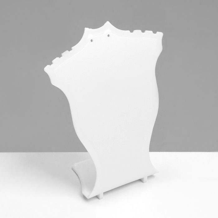 Подставка под кулоны Queen fair, цепи, серьги 10&times;4,3&times;12 см, цвет белый