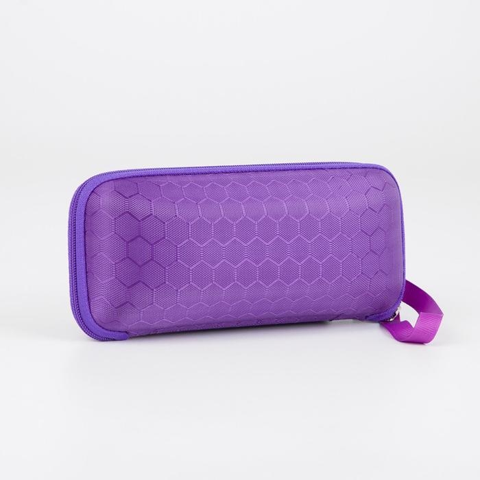 Футляр для очков на молнии, длина 17 см, цвет МИКС