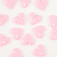 Кабошон &laquo;Сердце&raquo;, набор 50 шт., размер 1 шт. &mdash; 1,5 &times; 1,5 &times; 0,2 см, цвет розовый