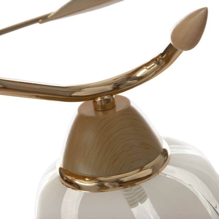 Люстра  "Лепестки" 2x40Вт E27 золото 44х33х28 см