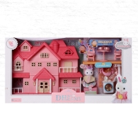 Дом для зверей &laquo;Зайчики: сказочная вилла&raquo;, с набором мебели и аксессуаров