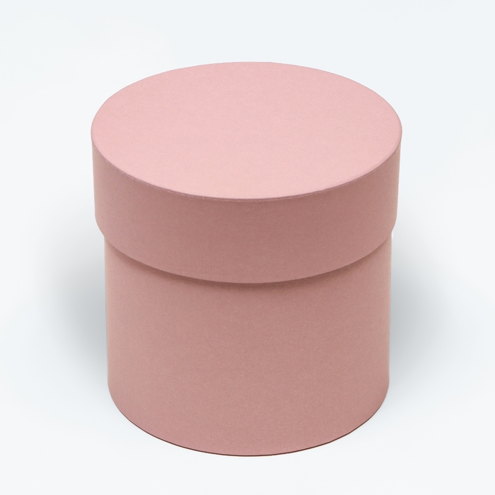 Набор круглых коробок  5 в 1 "Пыльная роза" 20 х 20  - 13 х 13 см,