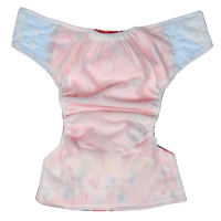 Многоразовый подгузник &laquo;Веселые зверята&raquo;, 3-15 кг, цвет красный, Крошка Я