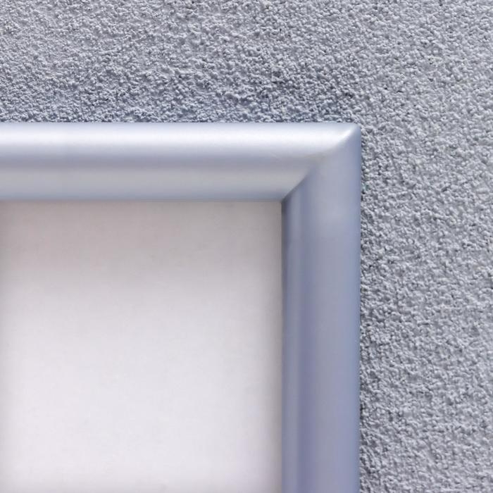 Фоторамка пластик L-4 21х30 см серебр. мет. (пластиковый экран)