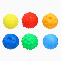 Подарочный новогодний набор развивающих тактильных мячиков &laquo;Волшебная ёлочка&raquo;, 6 шт.