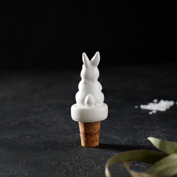 Пробка для бутылки Доляна &laquo;Зайка&raquo;, 10 см