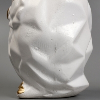 Копилка "Сова оригами" белая, 11х9,5х13,5см