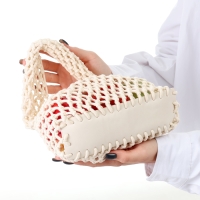 Авоська 20 х 30 см, ручка 10 см, клетка 1.5 см, белая