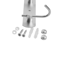 Вешалка CAPPIO CVT004, металлическая, трёхрожковая, цвет матовый хром