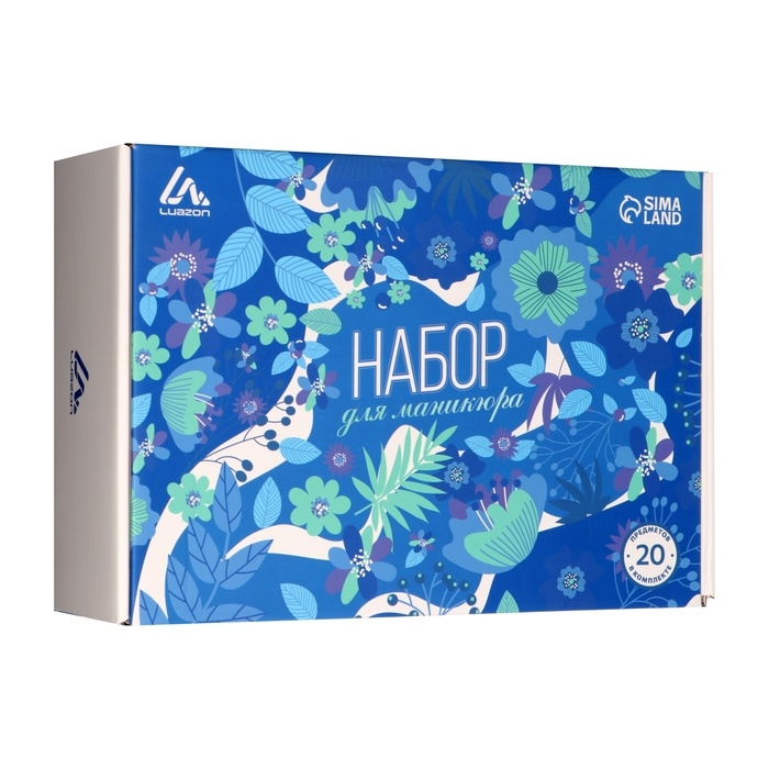 Набор для маникюра Luazon, лампа LUF-19, 54 Вт, 18 диодов, инструменты, лаки