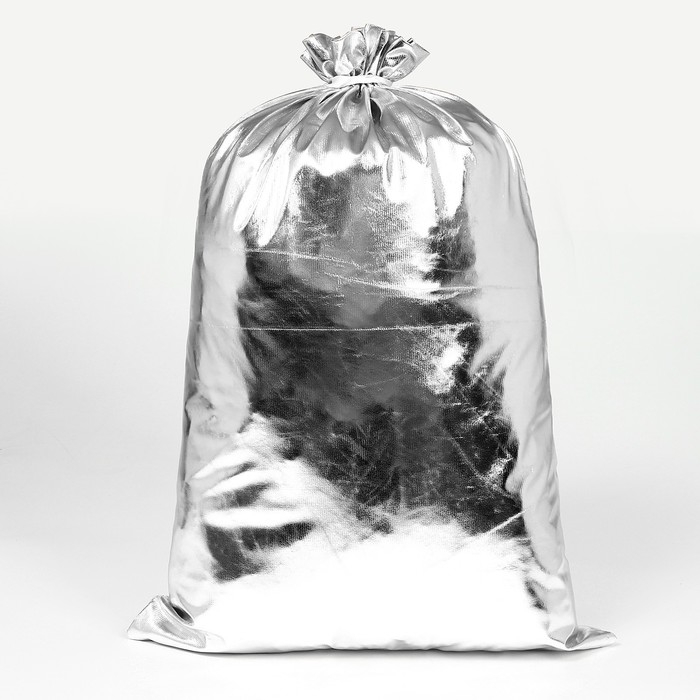 Подарочный мешок Деда Мороза, цвет серебро, 60 &times; 40 см, на новый год