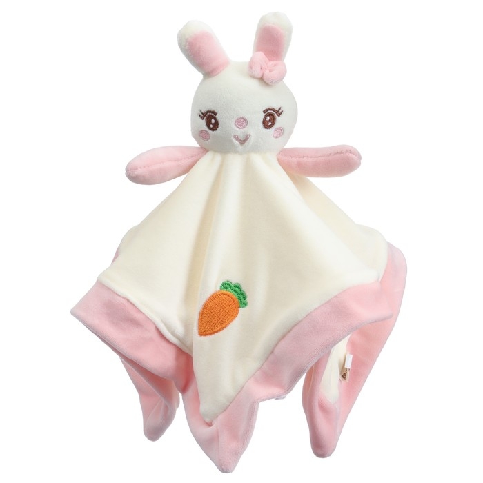 Комфортер - игрушка &laquo;Милая зайка&raquo;, погремушка, цвет белый, розовый, Крошка Я