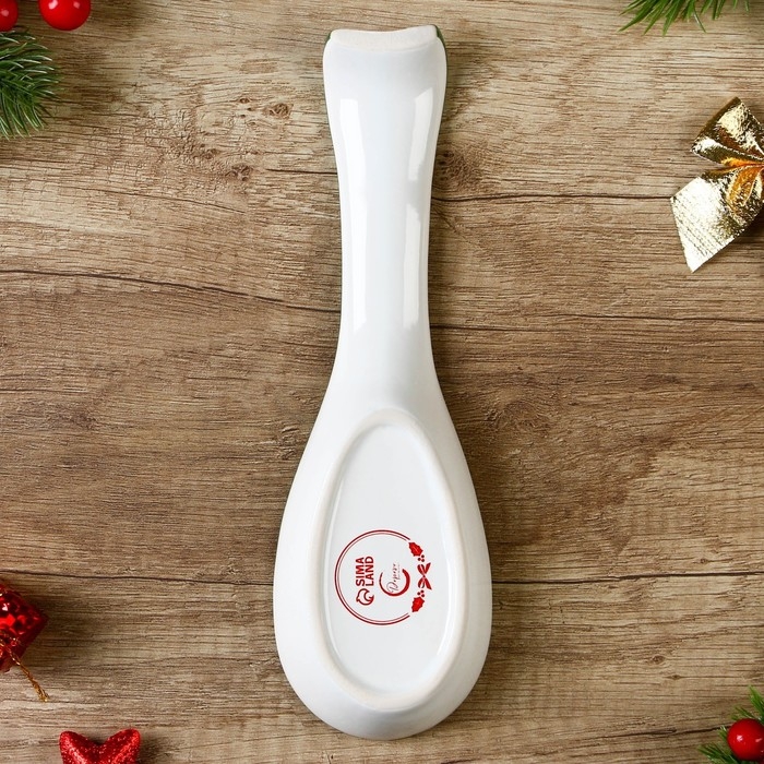 Новый год! Подставка новогодняя под ложку &laquo;Снегирь&raquo;, 7 х 22.3 см