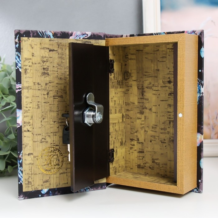 Сейф-книга дерево кожзам "Медузы" 21х13х5 см