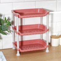 Этажёрка настольная 3 яруса &laquo;Пастель&raquo;, цвет МИКС