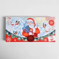 Коробка для шоколада &laquo;Письмо от Дедушки Мороза&raquo;, с окном, 17 х 8.5 х 1.5 см