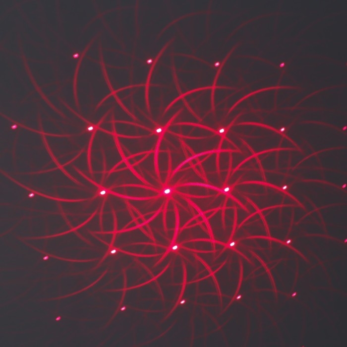 Указка лазерная 12 + 1 насадки от USB 10х14,5 см