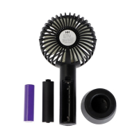 Портативный вентилятор Luazon LOF-02, 3 скорости, 800 мАч, черный