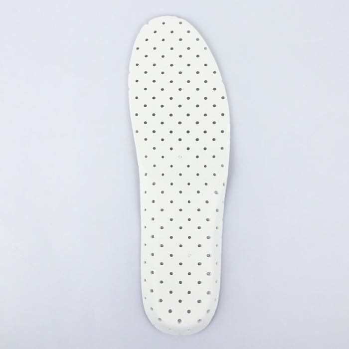 Стельки для обуви, универсальные, дышащие, р-р RU до 44 (р-р Пр-ля до 46), 28 см, пара, белые