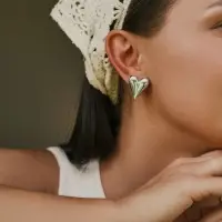 Набор серьги 6 пар &laquo;Сердце&raquo; бусины, цветной