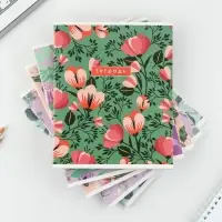 Тетрадь в клетку, 48 л., А5, на скрепке, блок №2 &laquo;Цветы&raquo; МИКС