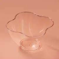 Форма пластиковая одноразовая для фуршета &laquo;Цветок&raquo;, 350 мл, прозрачная