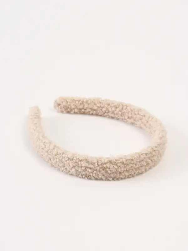 Ободок для волос плюшевый, цвет бежевый, Коты аристократы